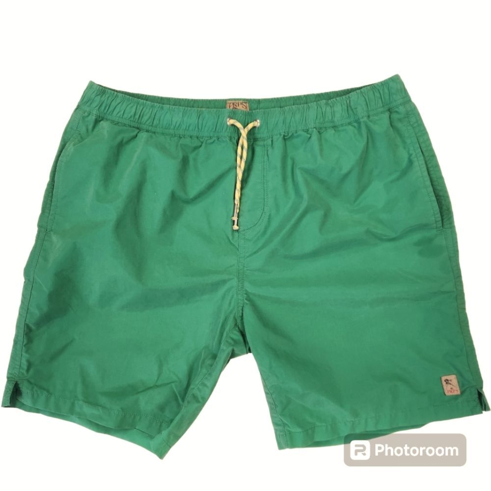PRPS Mens Green Drawstring Swim Trunks Size 32